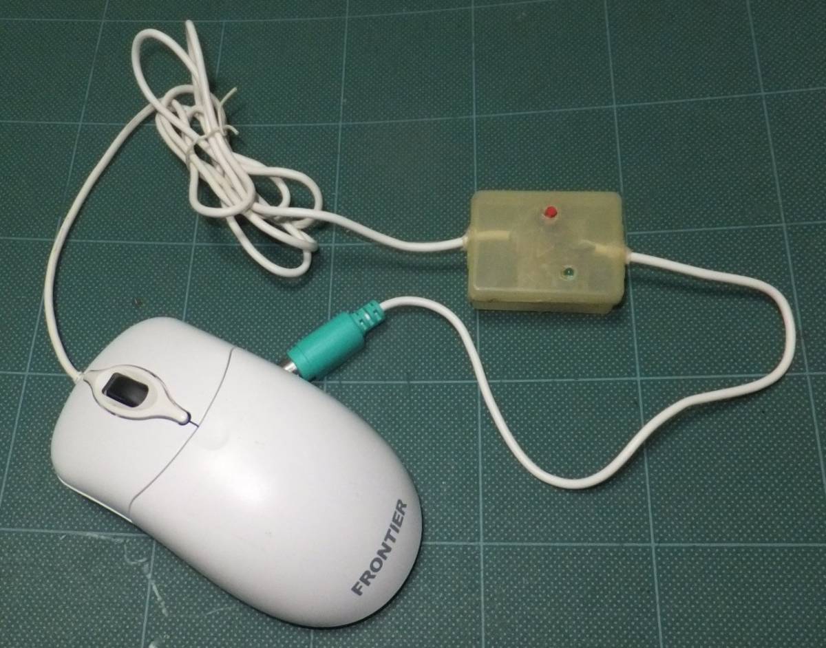 X68000用 光学式マウス◆速度6段階切替、軸反転回転機能、移動LED