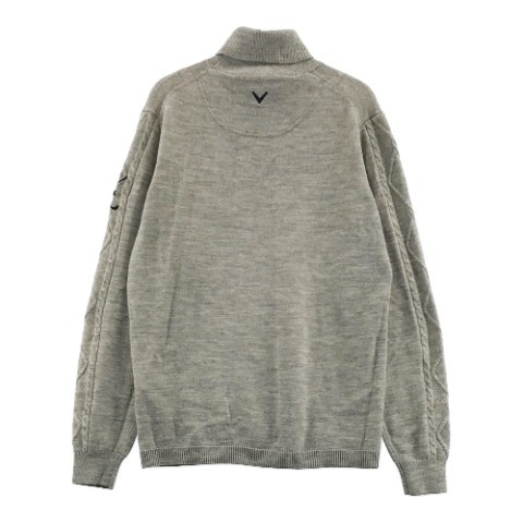 CALLAWAY キャロウェイ タートルネック ニットセーター グレー系 LL