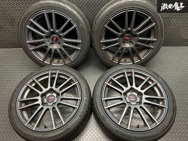 インプレッサ GRBスペックC 純正18インチホイールセット ヨコハマタイヤ付 スバル 純正 GRB インプレッサ WRX STI スペックC 18インチ 8.5J +55