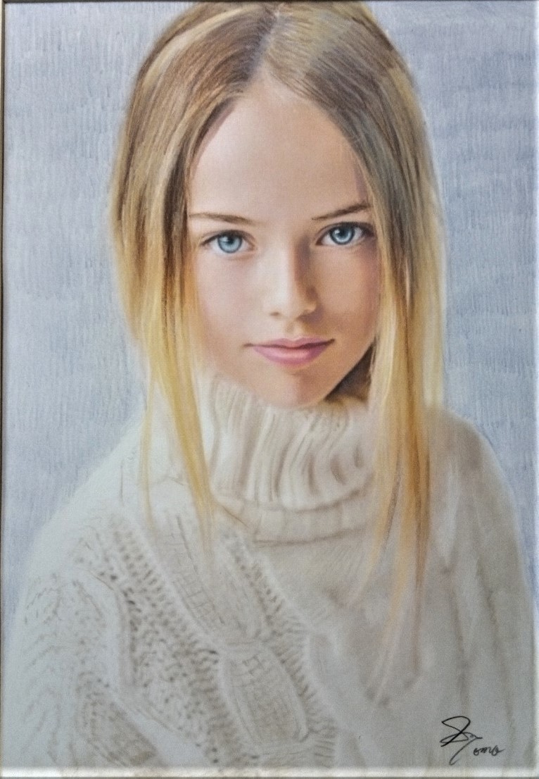 超美品 美人画 Yahoo!オークション - 新品額装 作品4105』氏直筆色鉛筆