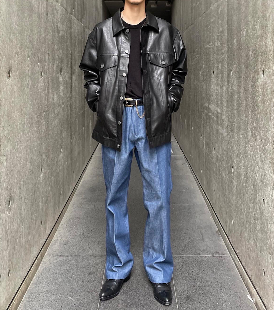 新品 JieDa 22SS DENIM SLACKS 1タック デニム スラックス パンツ jie 