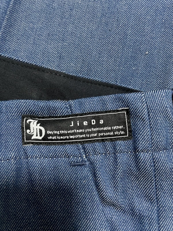 新品 JieDa 22SS DENIM SLACKS 1タック デニム スラックス パンツ jie 