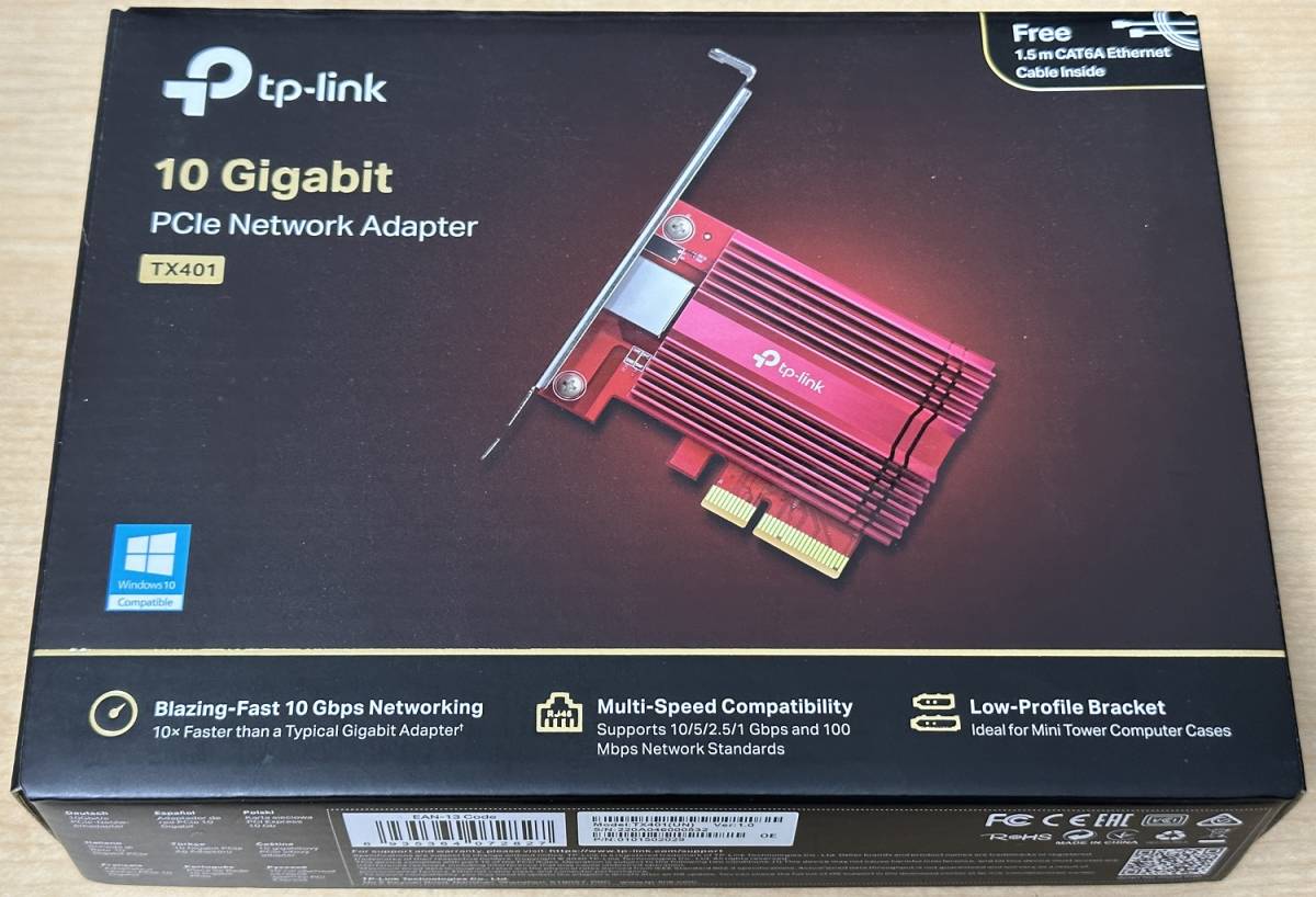TP-Link PCIe Network TX401 10Gbps - Adapter LANカード Card 0 