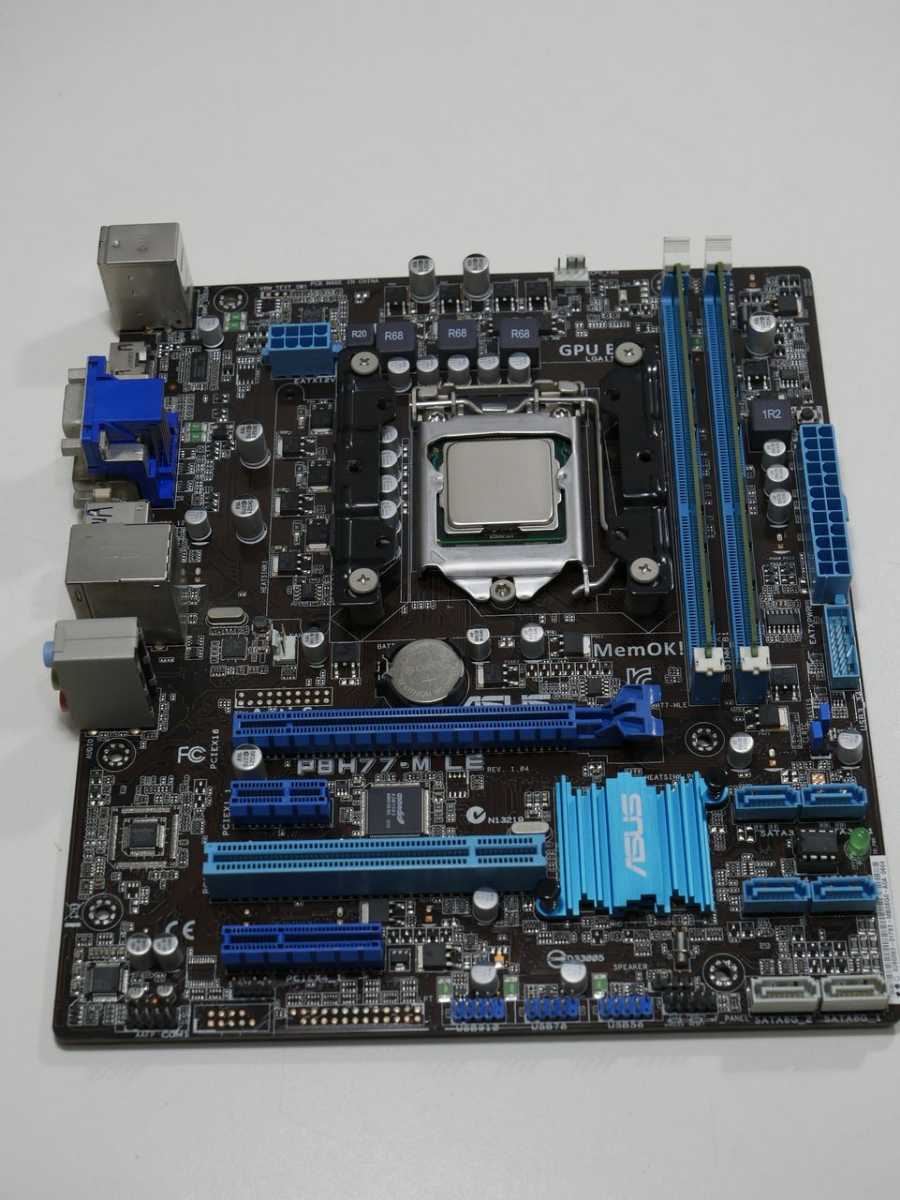 CPU Core i5 2500K BOX + マザーボード ASUS P8H77-M LE + メモリ計8GB 