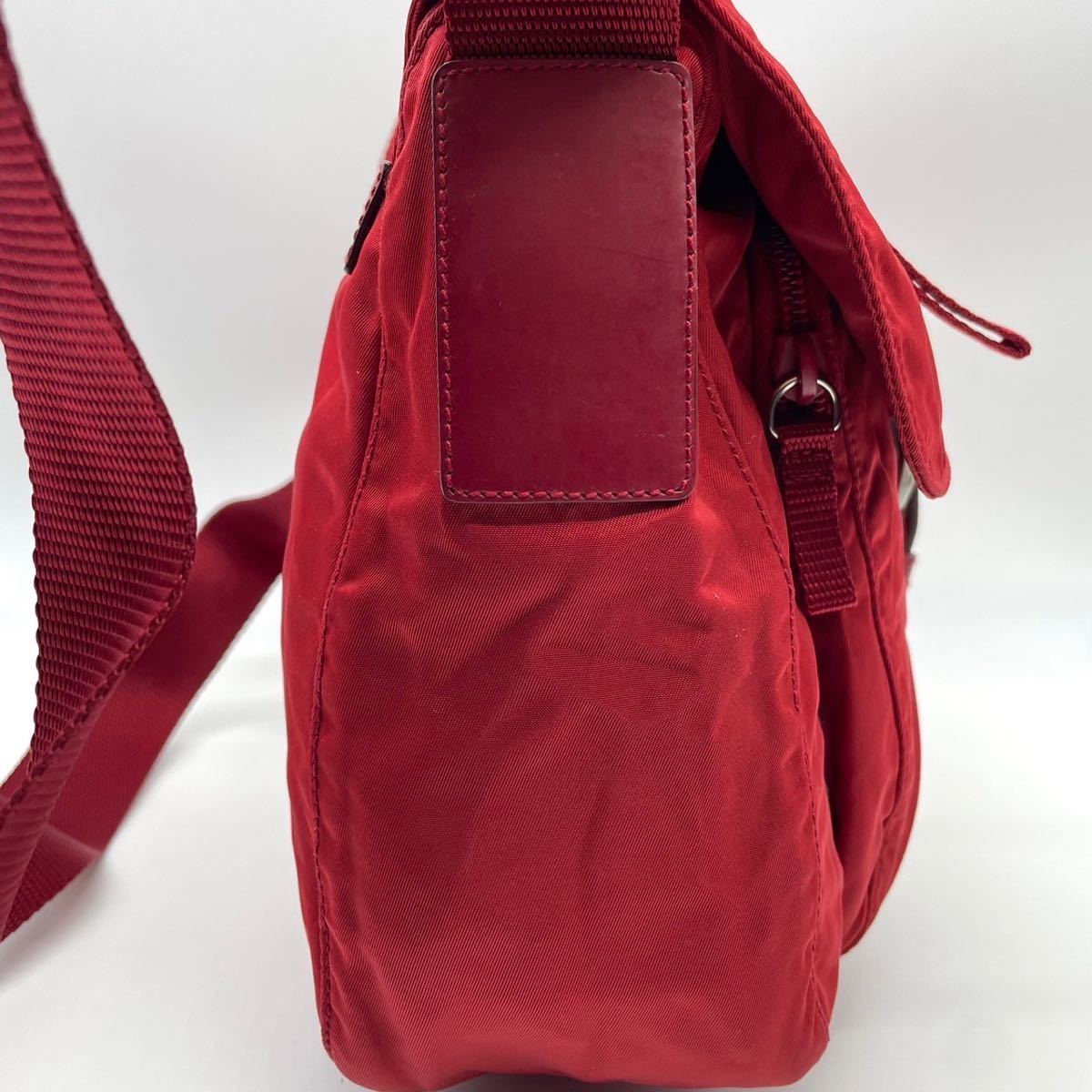 1円《美品・希少色》PRADA プラダ ショルダーバッグ メッセンジャー 