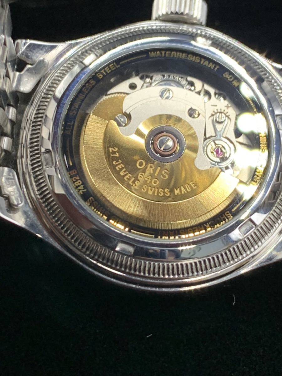 1円スタートORIS オリス 7482B ポインターデイト 純正ステンレスベルト スモセコ メンズ腕時計 自動巻き 裏スケ(オリス)|売買され ...