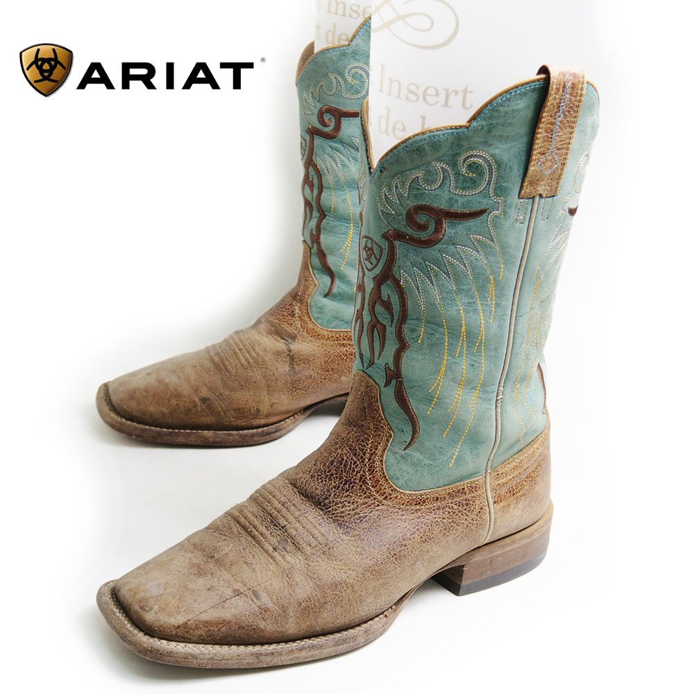SALE，送料無料 28㎝相当 Ariat アリアット ウエスタンブーツ レザーシューズ 革靴 ヴィンテージ ワークブーツ 70年代 70s /U6677(28.0cm)｜売買されたオークション情報、yahooの商品情報をアーカイブ公開 - オーク 28.0cm