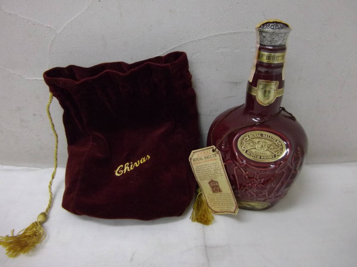 48)☆ロイヤルサルート 21年 ROYAL SALUTE シバス CHIVAS スコッチ
