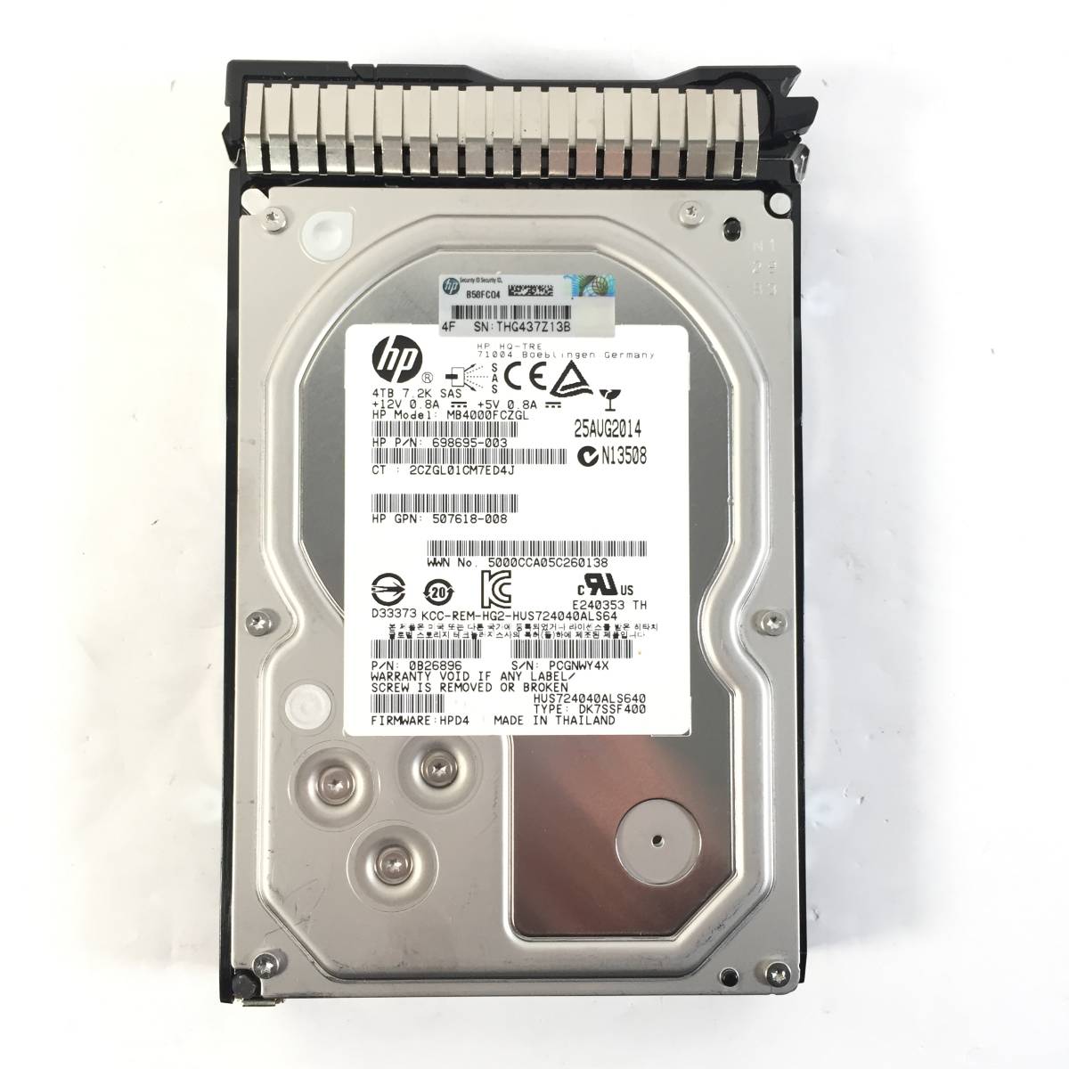 【人気定番，得価】 S4122167 HP 4TB SAS 7.2K 3.5インチ HDD 1点(SCSI)｜売買されたオークション情報、yahooの商品情報をアーカイブ公開 - オークファン SCSI