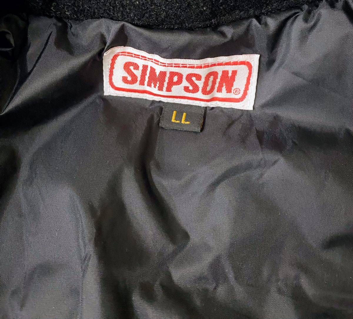 1円スタート　シンプソンSIMPSON 脱着式インナー付きウインターバイクジャケット 検索（隼　ニンジャ　カワサキ　ハヤブサ_4