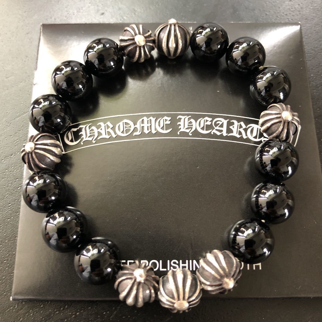 CHROME HEARTS クロムハーツ ビーズブレスレット クロスボール 