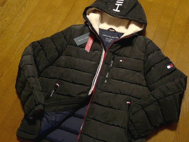 XL(US)XXL(JP位)トミーヒルフィガーUSA限定 高級サテン調光沢 