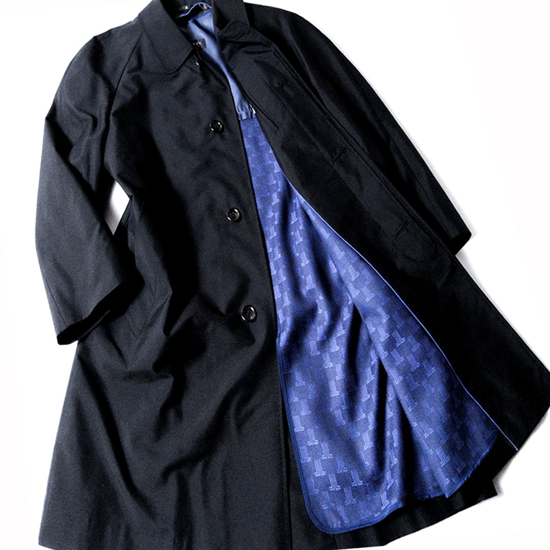 ■2212.G1.06■【完全頂点!!】30万 ランバン/LANVIN PARIS「極艶の絹シルク×カシミヤ」最高級カシミヤライナー付◎ 一生物◎ コート 46M