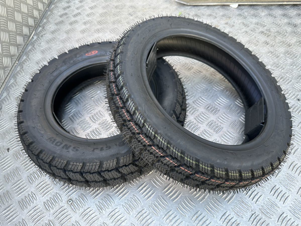 チェンシン　スタッドレスタイヤ　前後セット　ビジネススクーターサイズ