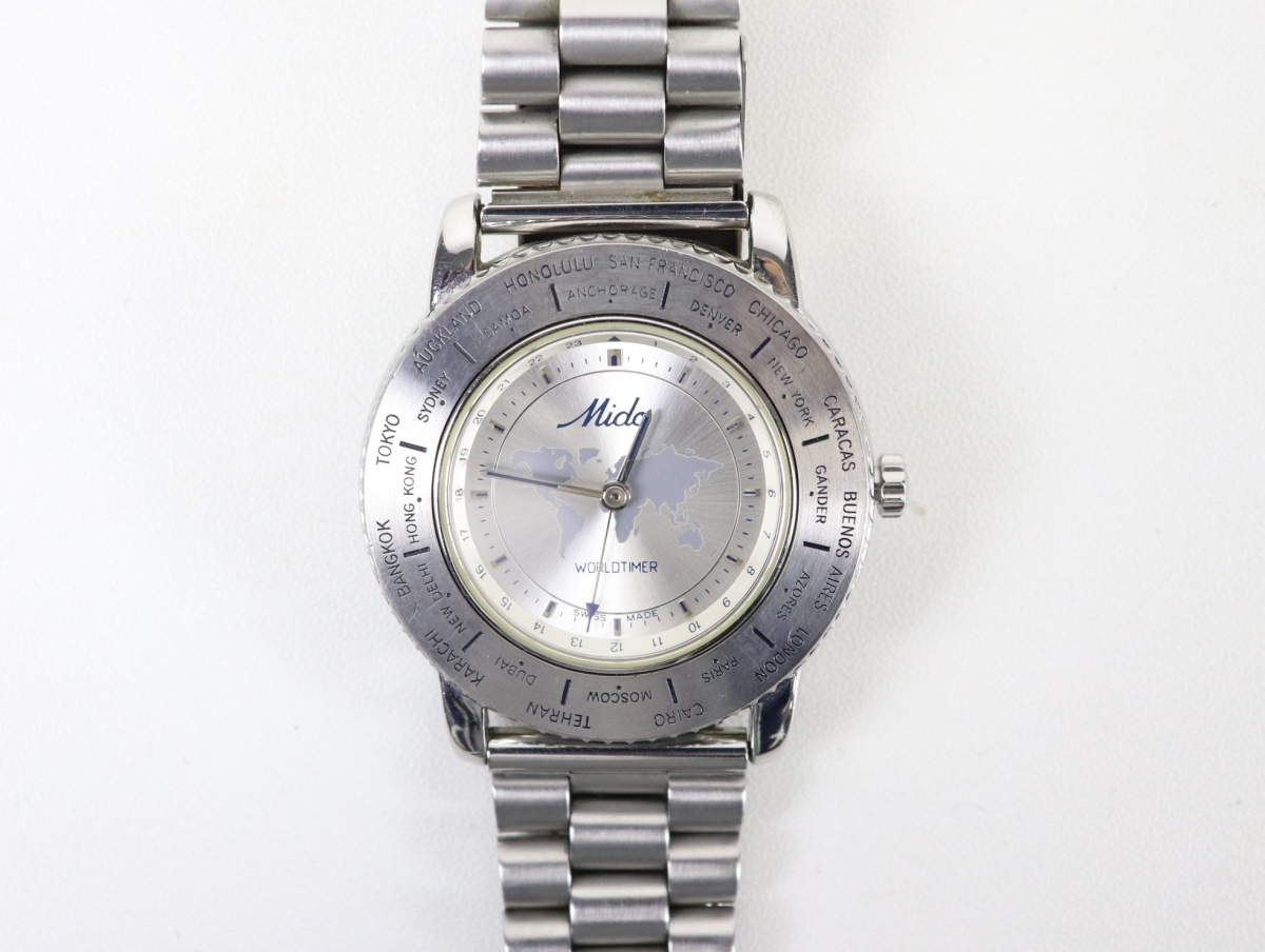 MIDO ミドー WORLDTIMER ワールドタイマー 5200 メンズ腕時計 クォーツ 