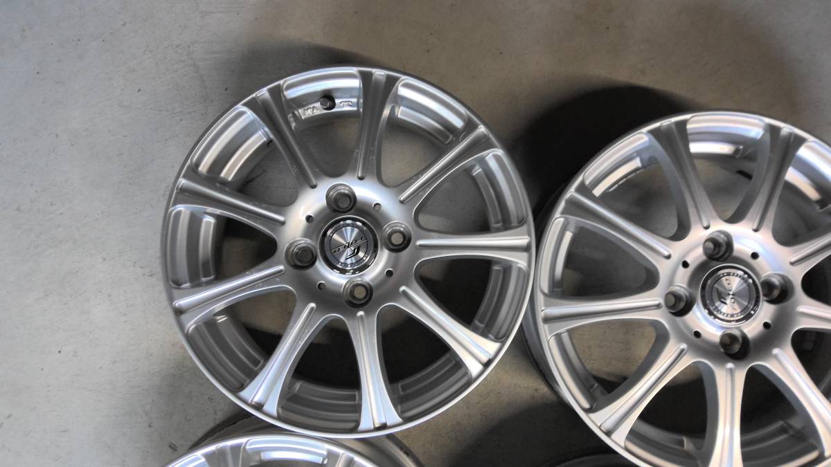 FOLEO 4.5Jx14 ＋45 PCD100 4H アルミホイール 4本セット 中古品