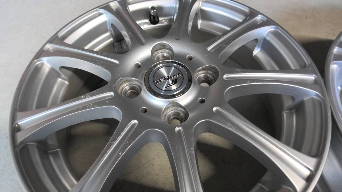 FOLEO 4.5Jx14 ＋45 PCD100 4H アルミホイール 4本セット 中古品