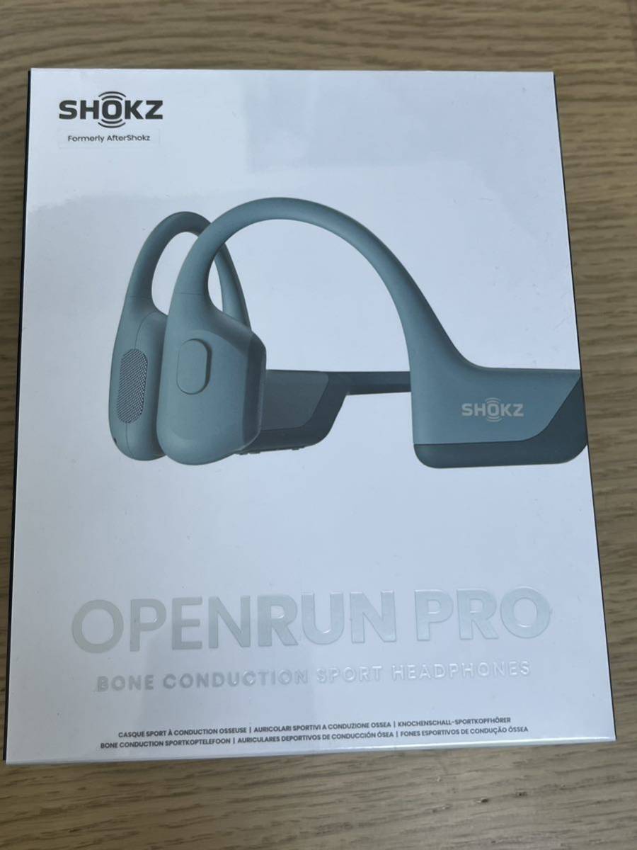 骨伝導イヤホン Shokz OpenRun Pro ブルー PRO OPENRUN 新品未開封