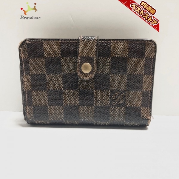ルイ ヴィトン LOUIS VUITTON 二つ折り財布 ダミエ ポルトフォイユ  