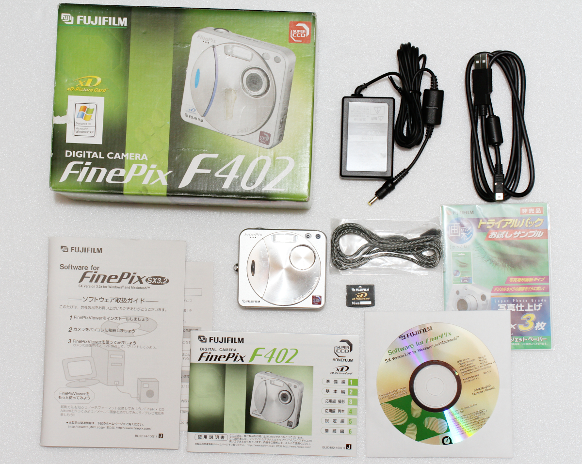 ☆ FUJIFILM FinePix F402 ☆付属品完備 動作確認済み 中古カメラ 使用 