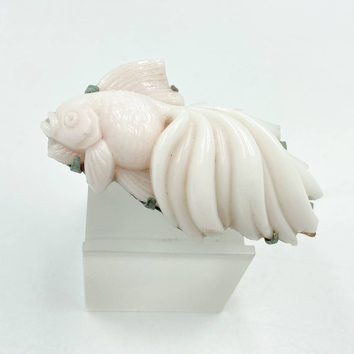 B267968(013)-33/YY1000　珊瑚　サンゴ　帯留め　重量:16.78g　和装小物