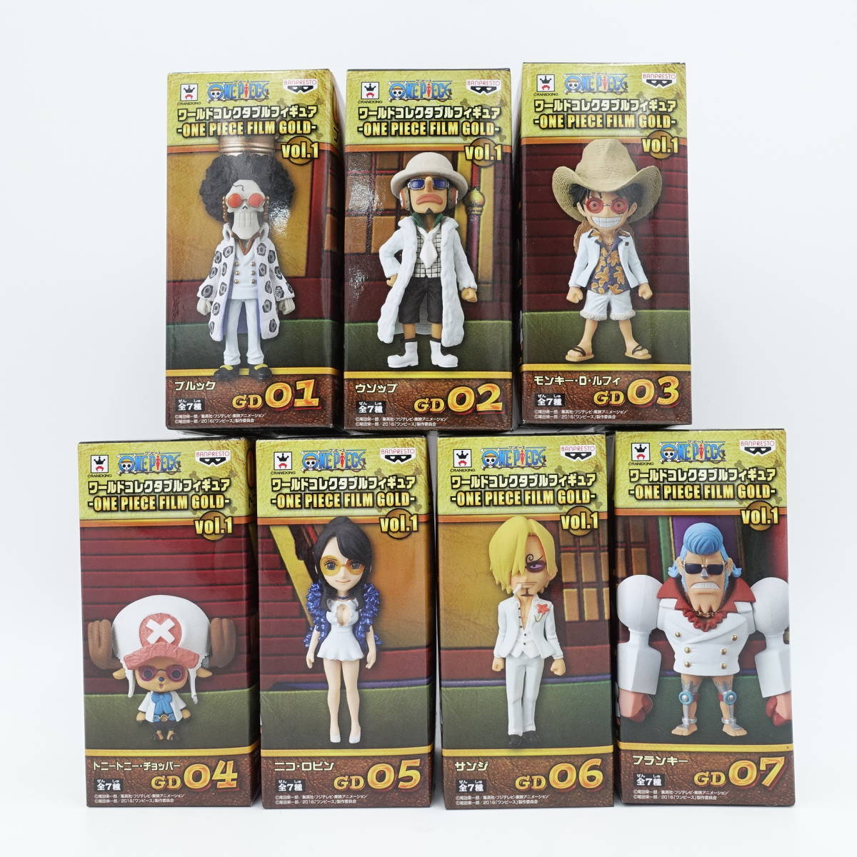 豊富な，SALE /ONE PIECE FILM GOLD /WCF ワールドコレクタブルフィギュア vol.1/ブルック/ウソップ/ルフィ/チョッパー/ロビン/サンジ/フランキー(ONE PIECE)｜売買されたオークション情報、yahooの商品情報をアーカイ その他