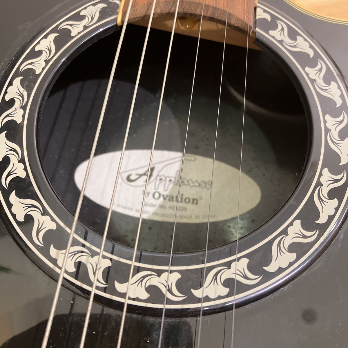 エレアコギター OVATION APPLAUSE model AE-228 YAMAHA ハードケース 