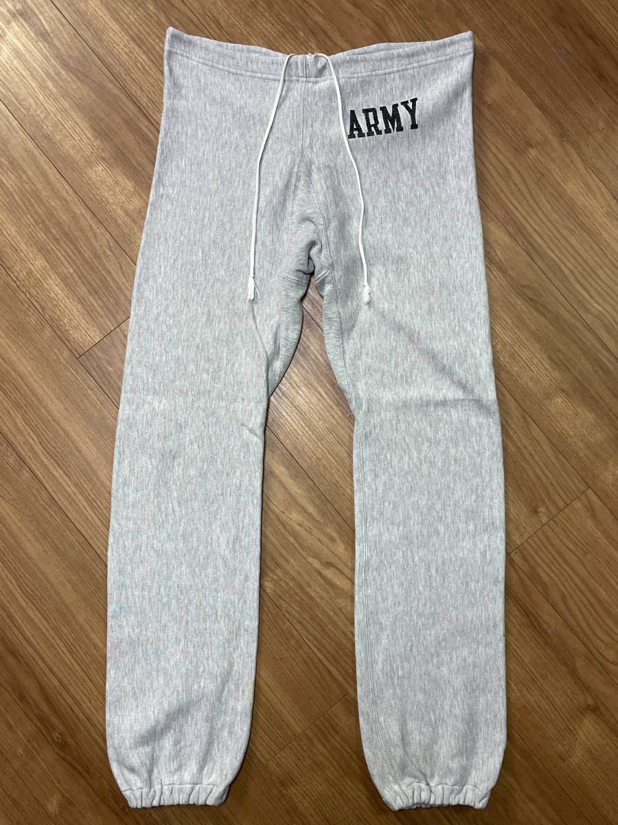 80s usa製 ARMY アーミー Champion チャンピオン REVERSE WEAVE リバースウィーブ スウェットパンツ 霜降りグレー グレー杢 トリコタグ L
