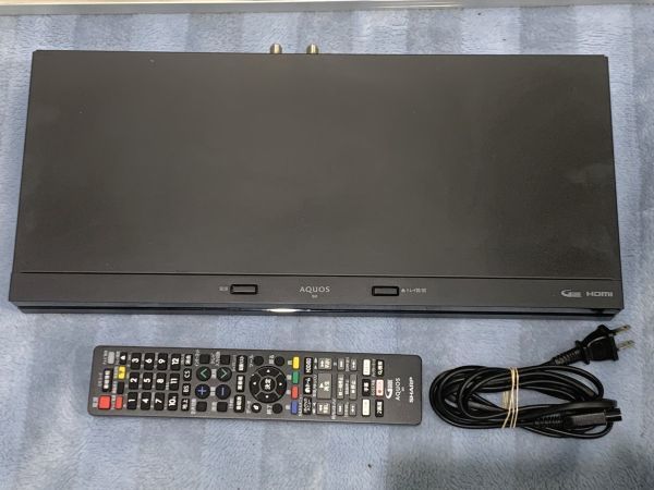 1-6-100【動作品】SHARP シャープブルーレイディスクレコーダー BD-NW520 2018年製　BDレコーダー