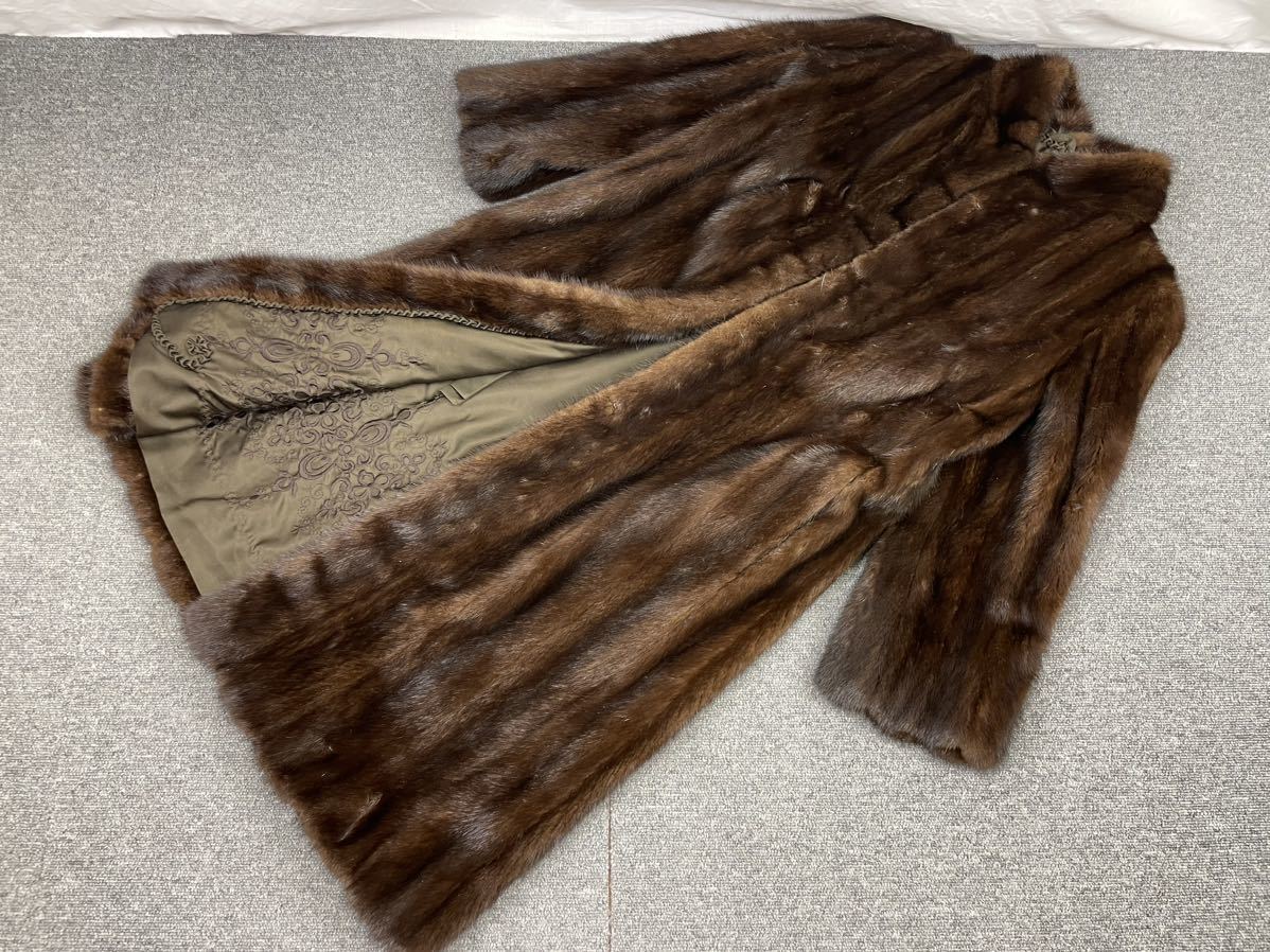 着丈108 ロング丈 ブルーフォックス FOX エンバ EMBA コート リアル