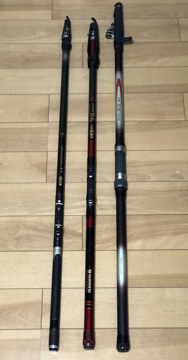 Daiwa CROSS CARBO チヌ1号 630 SHIMANO CARBON野島2号630 SS響 グレ