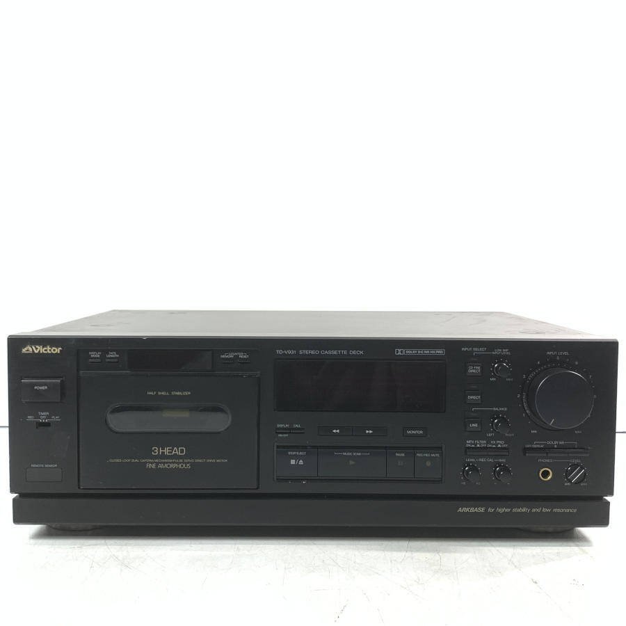 カセットデッキ/テープレコーダー ビクター Victor TD-V931 ビクター カセットデッキ プレーヤー レコーダー◇現状