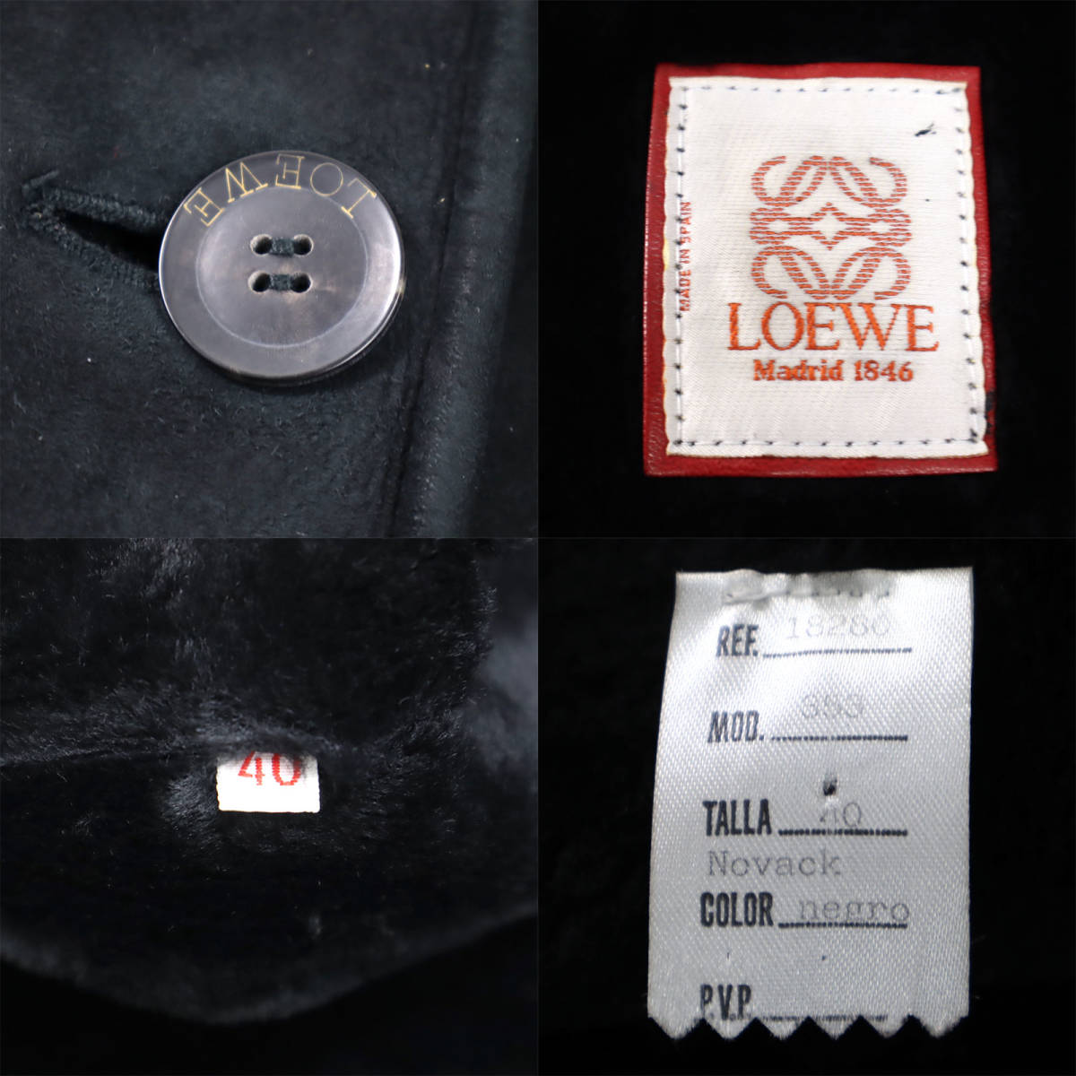 LOEWE NOVACK ムートンコート サイズ40 面倒くさく
