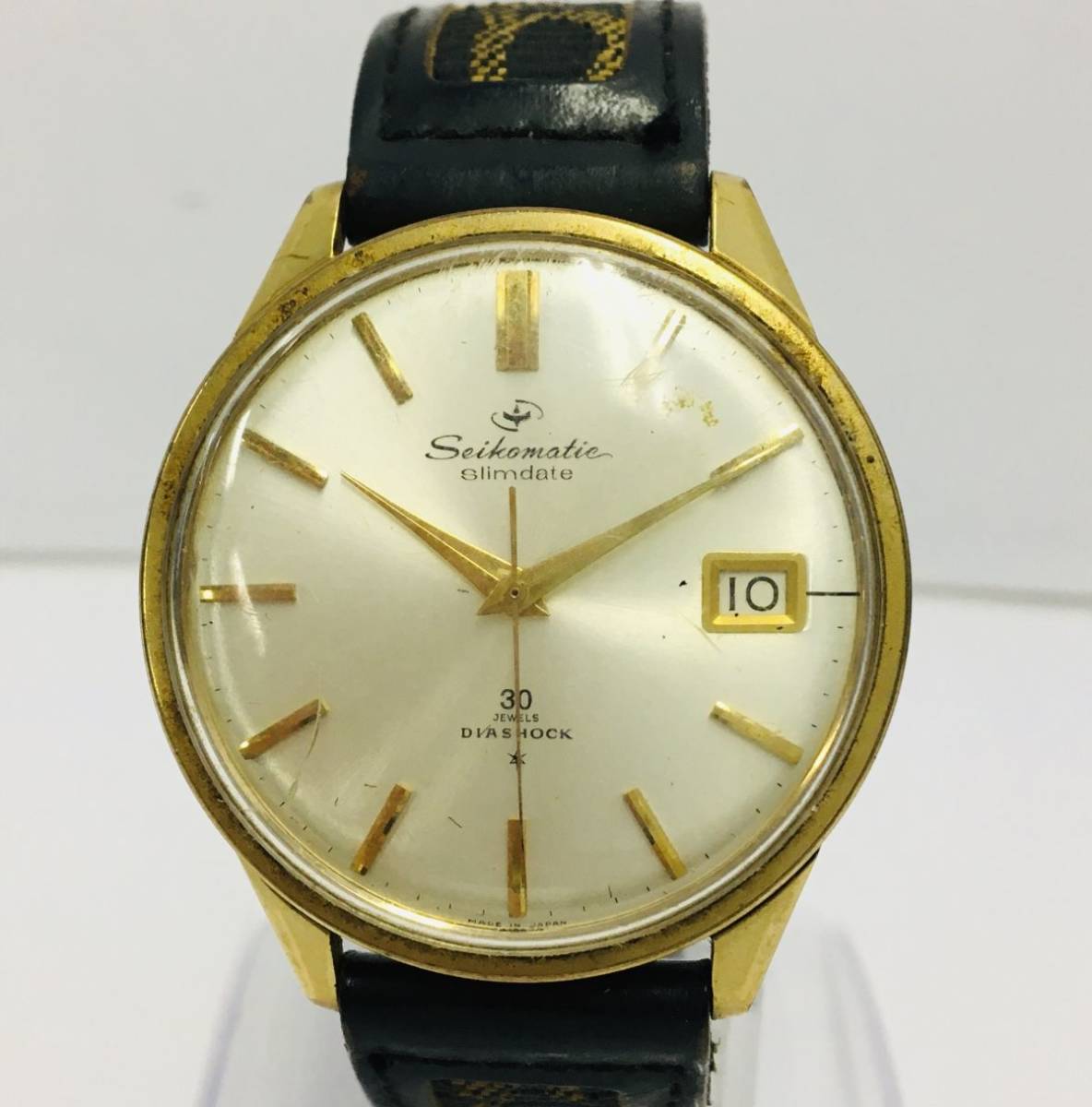 V608-I39-613 ◎ SEIKO Seikomatic セイコーマチック Slimdate メンズ
