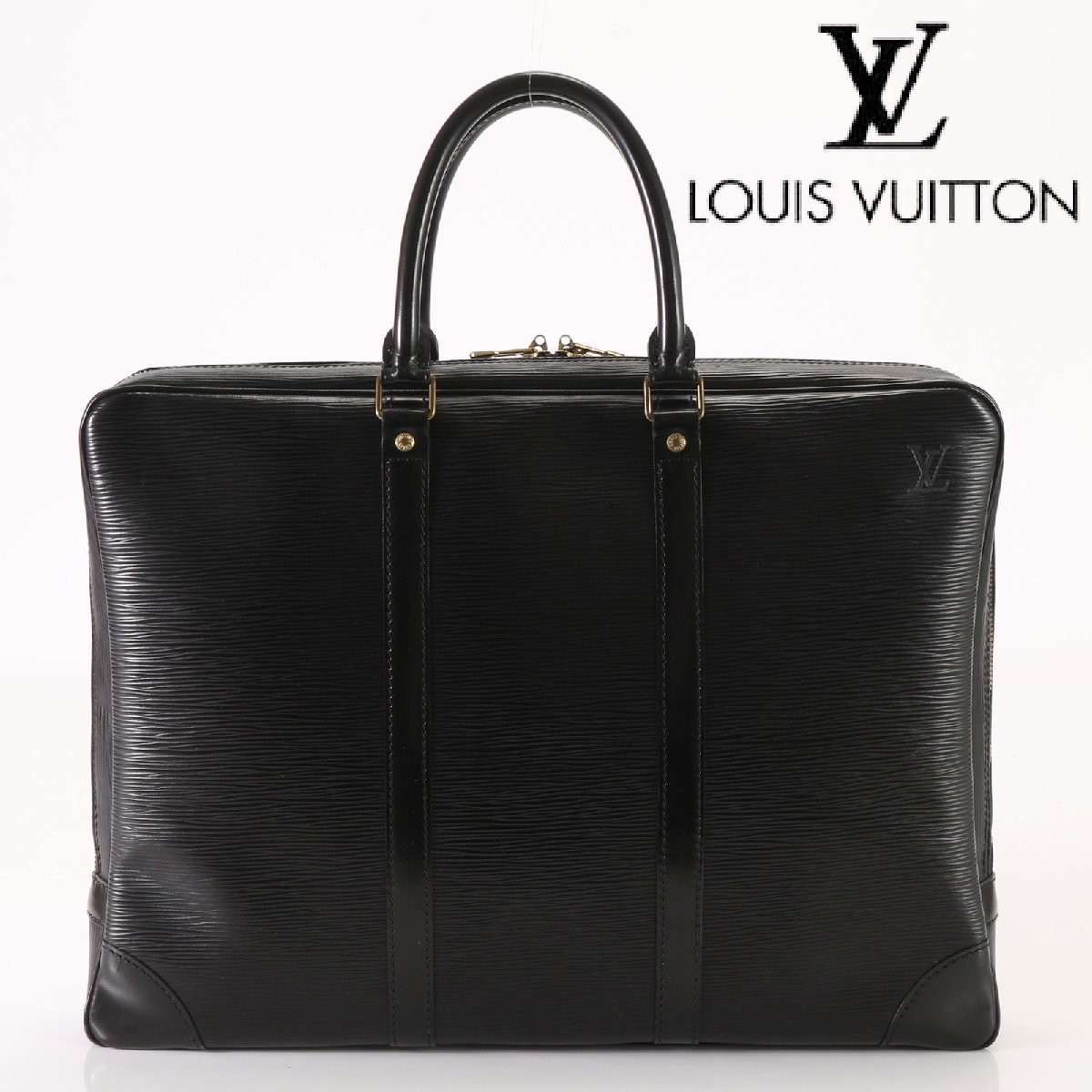 1円■美品■ヴィトン■エピ レザー■ポルトドキュマン ヴォワヤージュ VI0941■書類鞄 ブリーフケース■ビジネス■通勤 A4 メンズ B BA1-B3