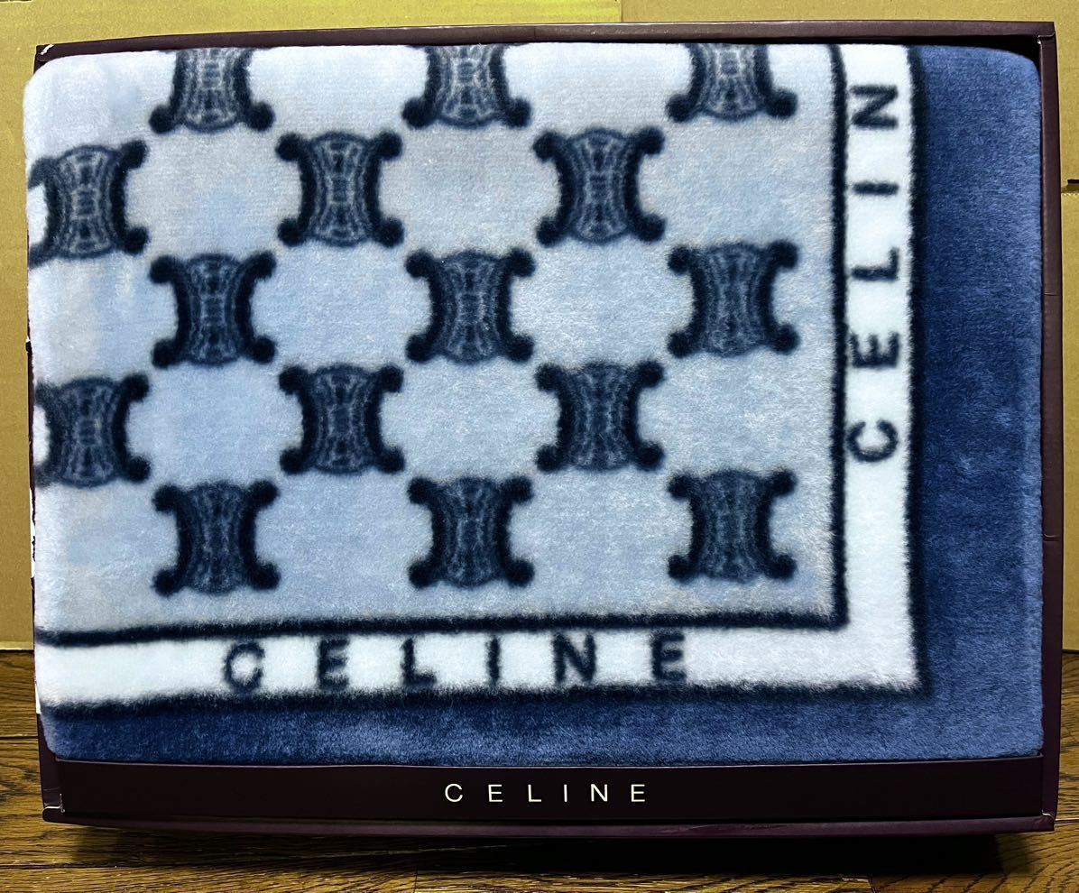 寝具 CELINE セリーヌ アクリルひざ掛け ブランケット