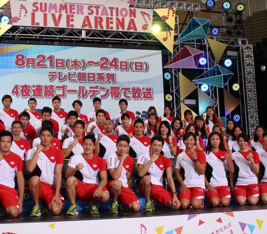 選手支給】2014 パンパシフィック水泳選手権 競泳 日本代表 Mizuno