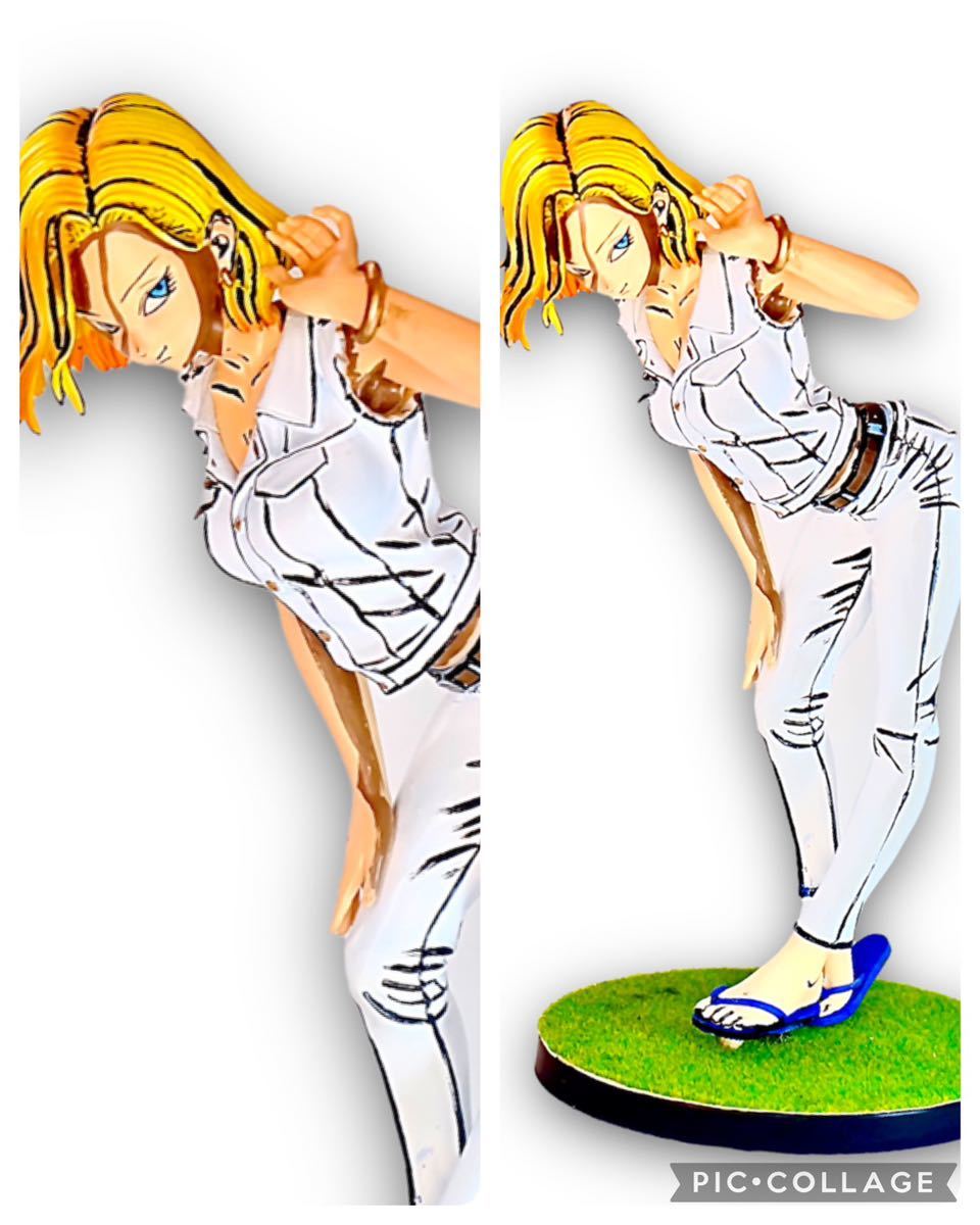 ドラゴンボールフィギュア 18号フィギュア リペイント ドラゴンボールフィギュア 18号フィギュア リペイント