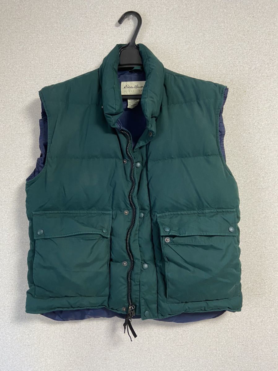 Eddie Bauer ダウンベスト XL エディバウアー 中古ビンテージEddie