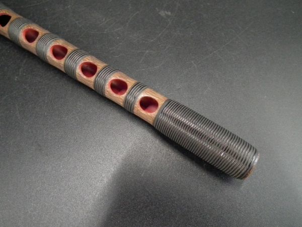 高麗笛 | 高麗楽 36.8㎝ 煤竹 樺巻 雅楽 管楽器 吹き物 楽器、器材