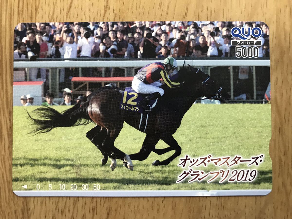 【超激レア 再出品予定なし】フィエールマン JRA オッズマスターズグランプリ 抽プレ クオカード QUOカード 検) 図書カード テレカ
