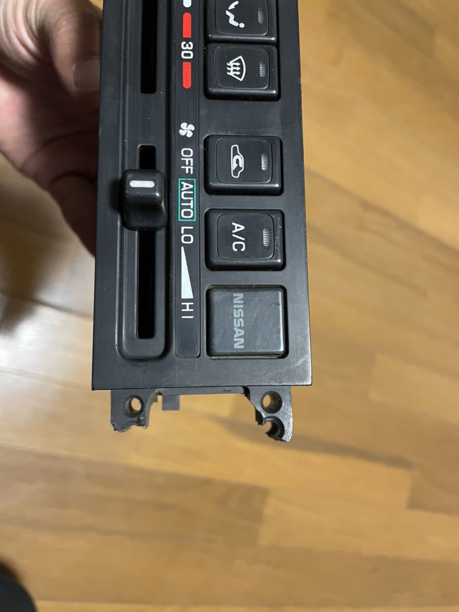 S13シルビア 180sx エアコンパネル エアコンスイッチ 当時物 S13