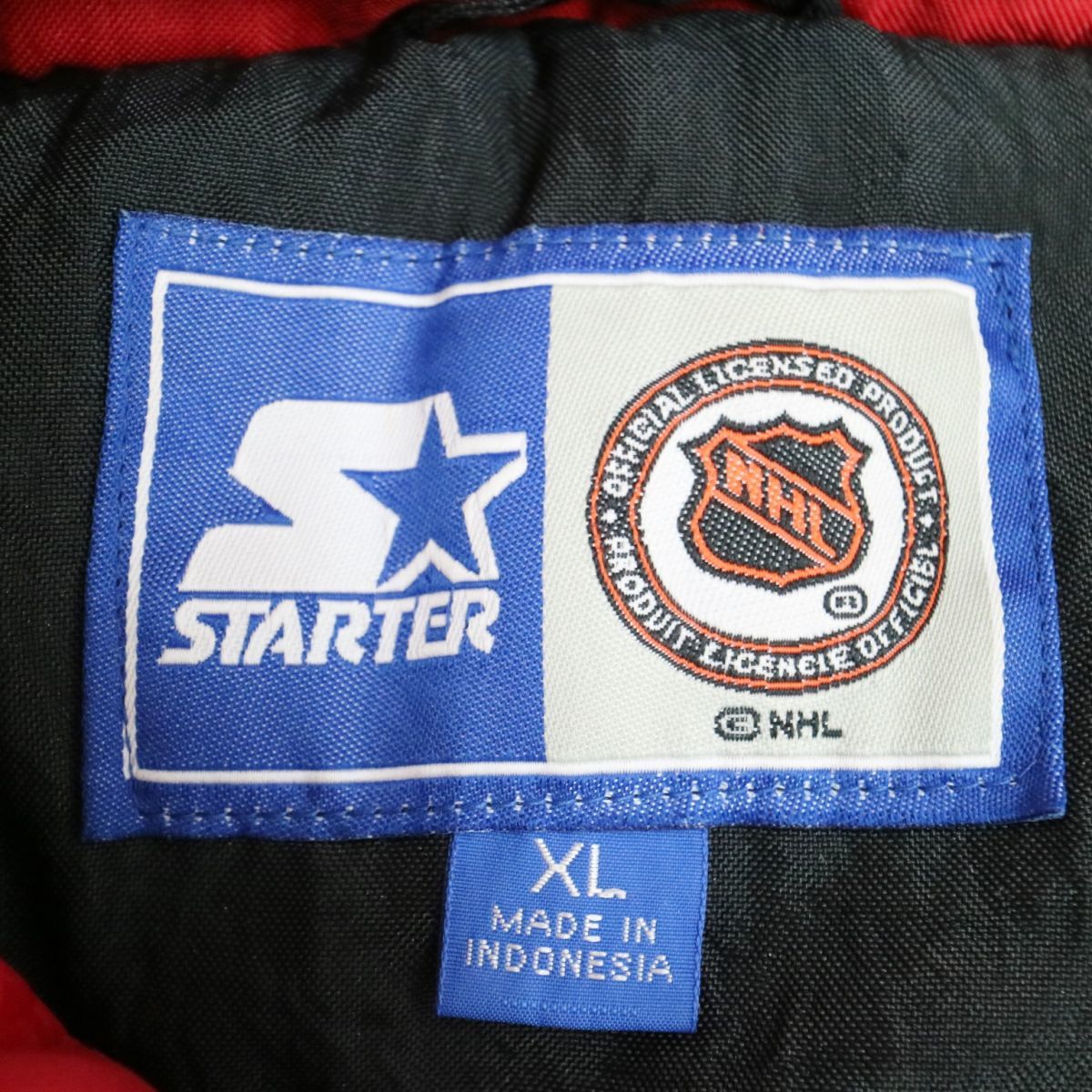 STARTER NHL シカゴ・ブラックホークス 中綿ナイロンジャケット アイス