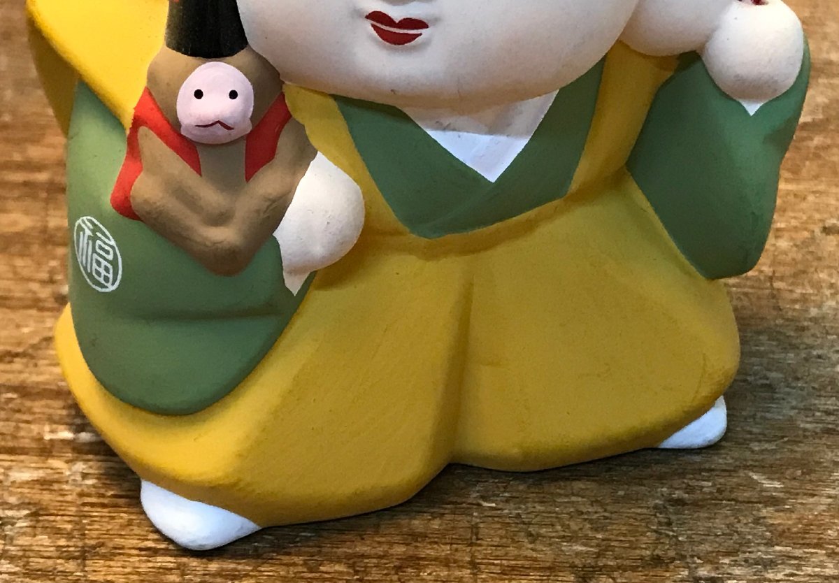 CC-8435 □送料無料□ 福助 人形 中猿 羽織袴 猿 申 干支 ちょんまげ