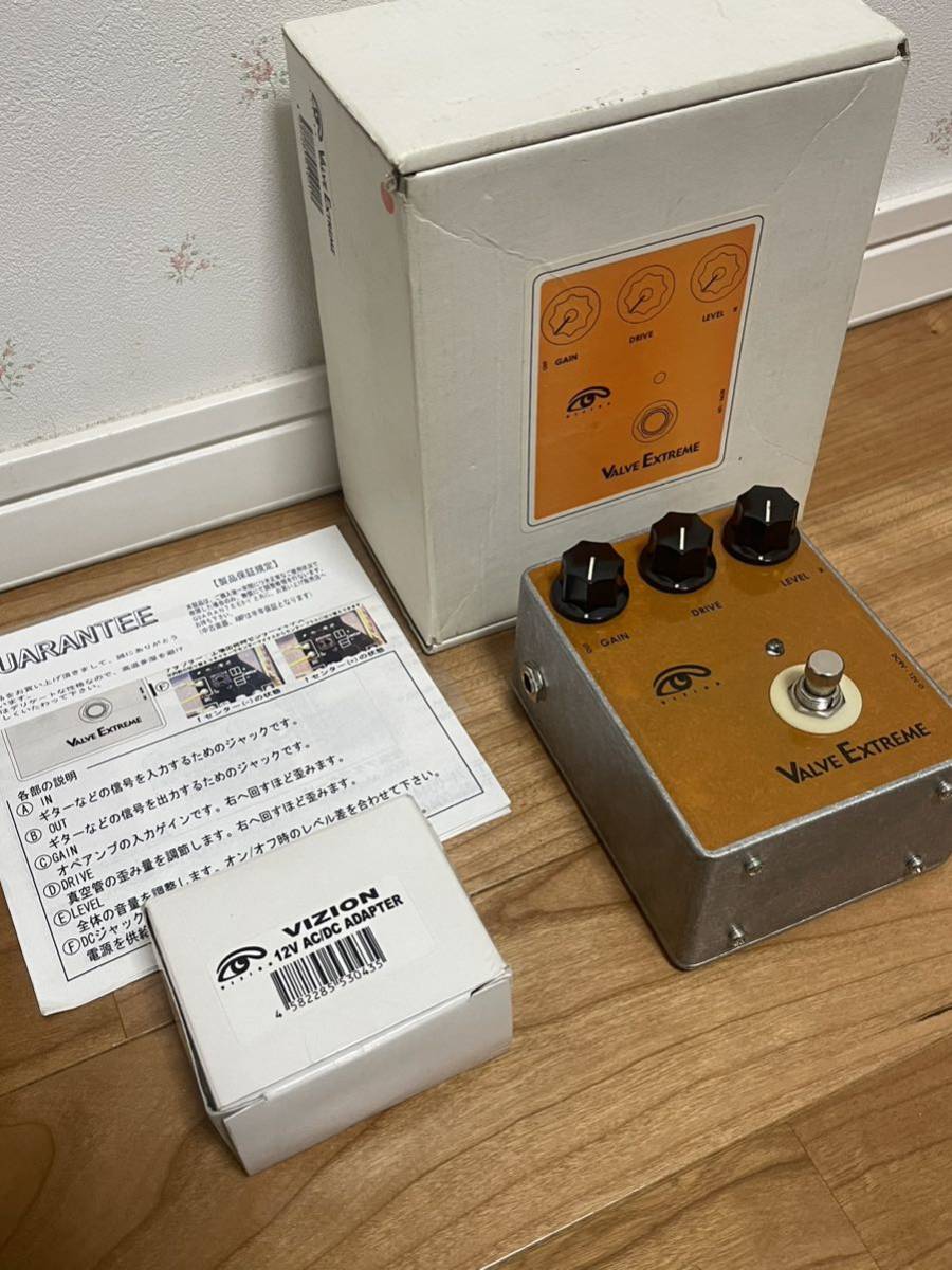 VIZION Valve Extreme 真空管 オーバードライブ 専用アダプター付き 美