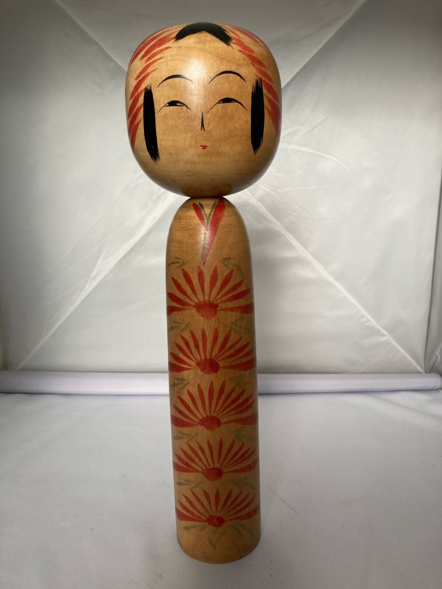 創作こけし 郷野清風 作 欅材 達磨大師 5体 特大~極小 伝統こけし