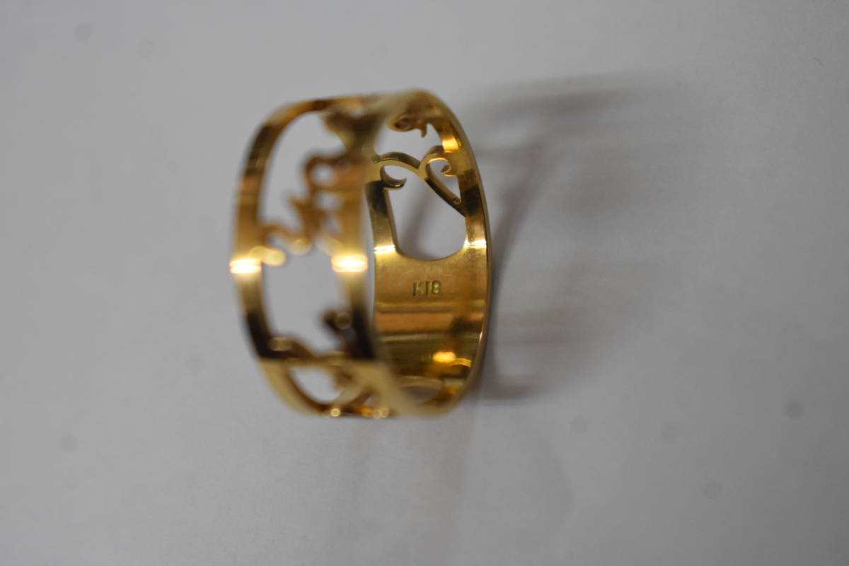 うぶ品 K18刻印 リング 18金 指輪 3．9g 【公式通販】