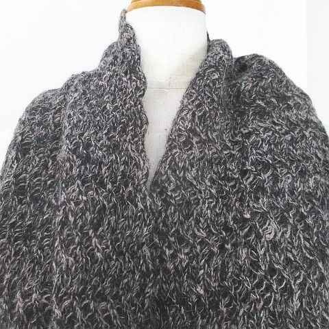 【未使用タグ付き】　Chloe　クロエ　ネックウォーマー　マフラー　アンゴラ混 クロエ CHLOE スヌード ネックウォーマー マフラー 灰系 グレー 毛