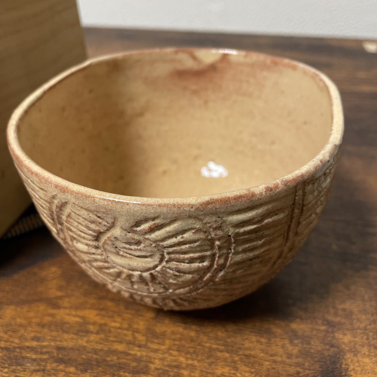 萩焼　大野瑞峰　茶碗　茶道具 萩焼 共箱 大野瑞峰