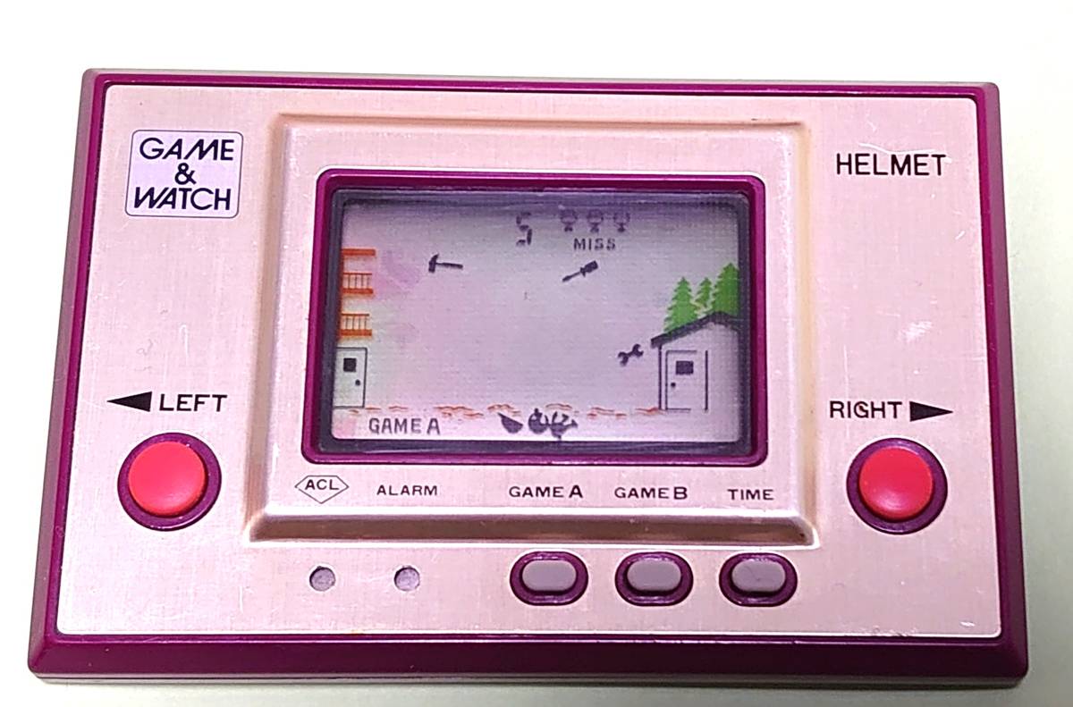 昭和レトロ任天堂ゲームウオッチヘルメット 1981年 任天堂 game watch